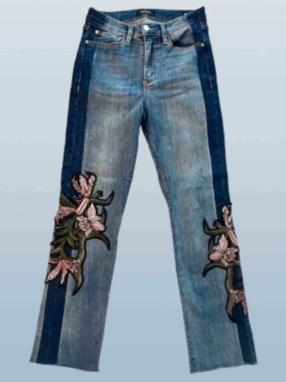 Buffalo David Bitton Ivy High Rise Embroidered Floral Jeans